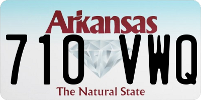 AR license plate 710VWQ