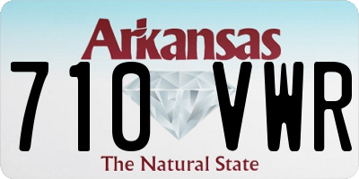 AR license plate 710VWR