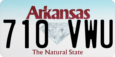 AR license plate 710VWU