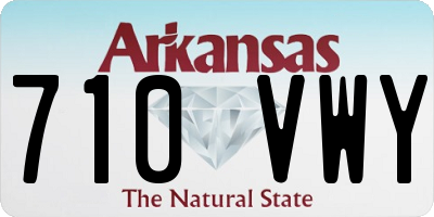 AR license plate 710VWY