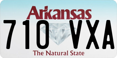 AR license plate 710VXA