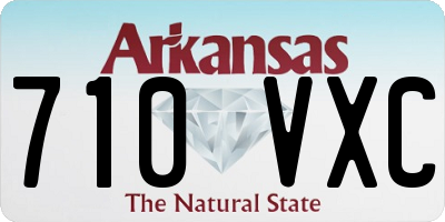 AR license plate 710VXC