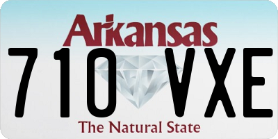 AR license plate 710VXE