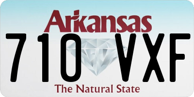 AR license plate 710VXF