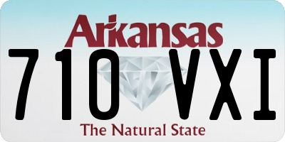 AR license plate 710VXI