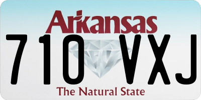 AR license plate 710VXJ