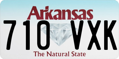 AR license plate 710VXK