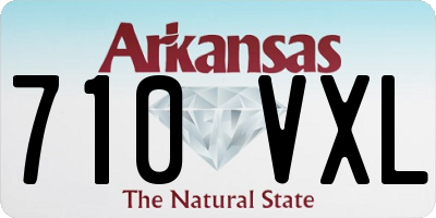 AR license plate 710VXL