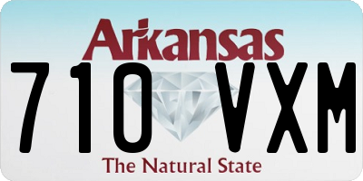 AR license plate 710VXM