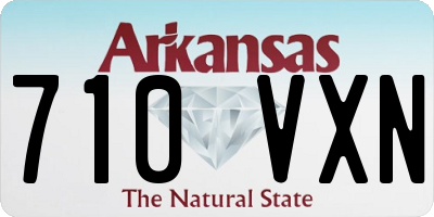 AR license plate 710VXN
