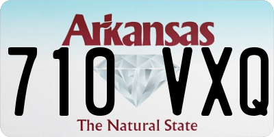 AR license plate 710VXQ