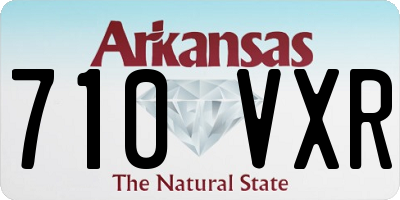 AR license plate 710VXR