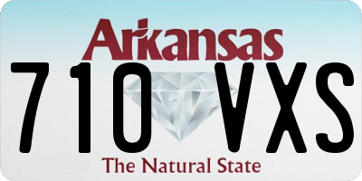AR license plate 710VXS