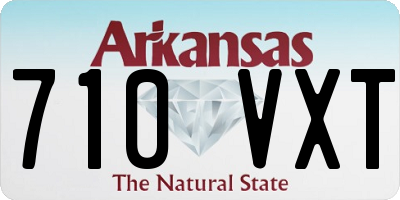 AR license plate 710VXT