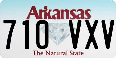 AR license plate 710VXV