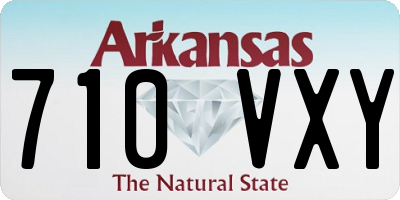 AR license plate 710VXY