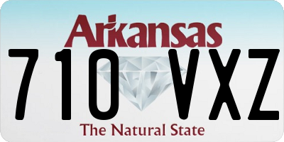 AR license plate 710VXZ