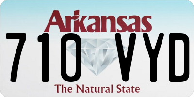 AR license plate 710VYD