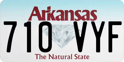 AR license plate 710VYF