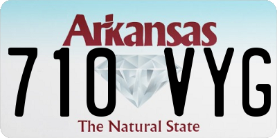 AR license plate 710VYG