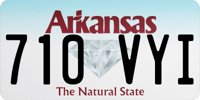 AR license plate 710VYI