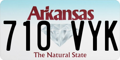 AR license plate 710VYK