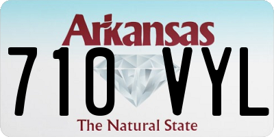 AR license plate 710VYL
