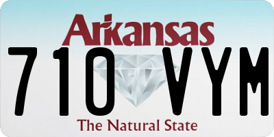 AR license plate 710VYM