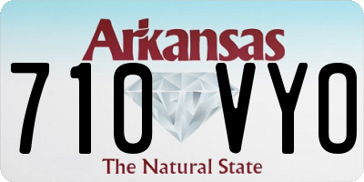 AR license plate 710VYO
