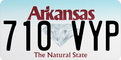 AR license plate 710VYP