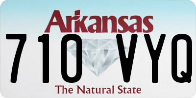 AR license plate 710VYQ