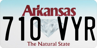 AR license plate 710VYR