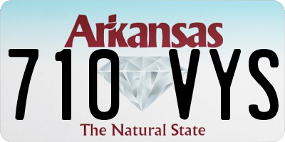 AR license plate 710VYS