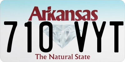 AR license plate 710VYT