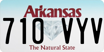 AR license plate 710VYV