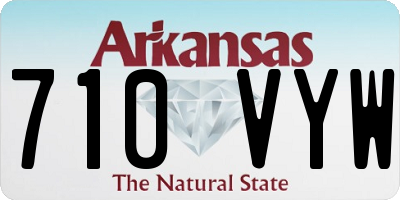 AR license plate 710VYW