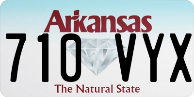 AR license plate 710VYX