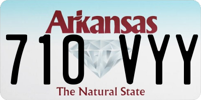 AR license plate 710VYY