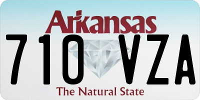AR license plate 710VZA