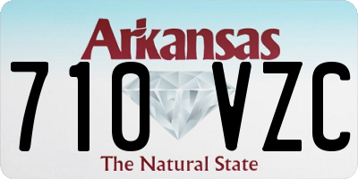 AR license plate 710VZC