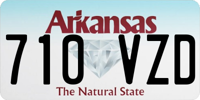 AR license plate 710VZD