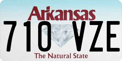 AR license plate 710VZE