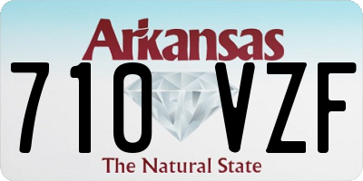 AR license plate 710VZF