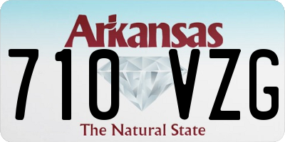 AR license plate 710VZG