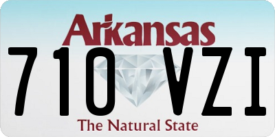 AR license plate 710VZI