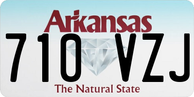AR license plate 710VZJ