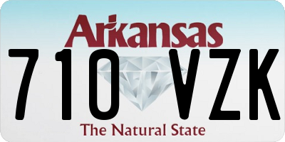 AR license plate 710VZK