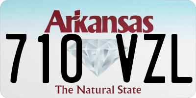 AR license plate 710VZL