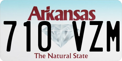 AR license plate 710VZM