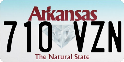 AR license plate 710VZN